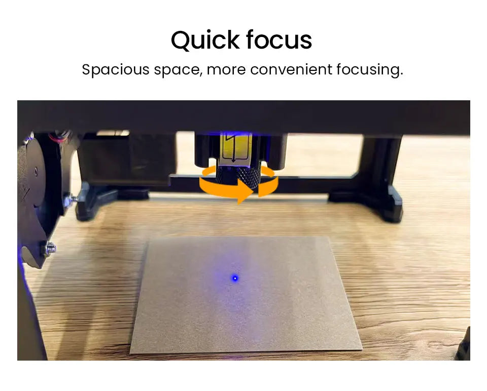 GLYPHO Laser Engraver Machine Blue CNC Highly Accurate Portable 80mm*80MM Engraving Cutting For Dog Tag Paper Leather Wood DIY