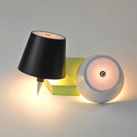 Kabellose Flaschen-Tischlampe, Touch-Steuerung