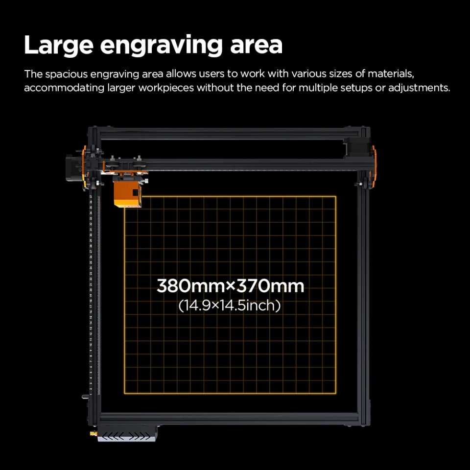 ACMER Laser Engraving P1 S Pro Laser Engraver Cutting Machine with WIFI for Lacquered Metal Wood Plastic Handcraft Enthusiast