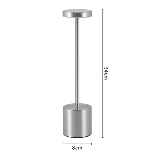 Wiederaufladbare LED-Tischlampe mit Touch-Sensor, 3 Farben, verstellbar, Nachttisch
