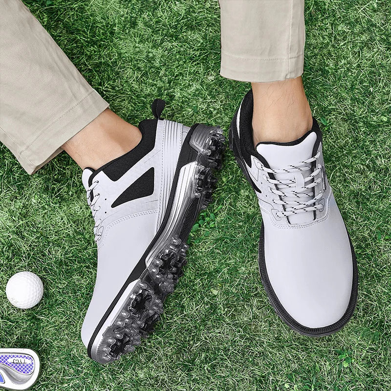 Klassische Freizeit-Golfschuhe für Herren, professionell. wasserdicht und bequem