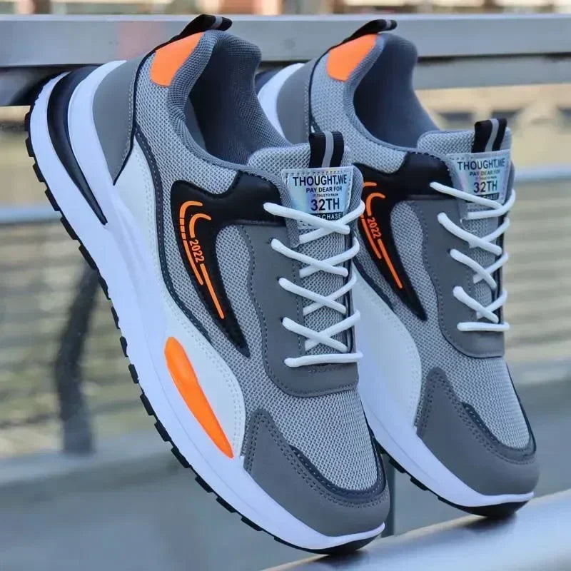 Herren Outdoor Running Tennisschuhe Warme Schnür-Sneakers mit rutschfester Sohle