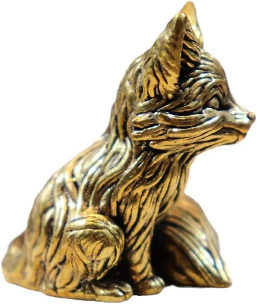 Niedliche Fuchs Miniatur für den Schreibtisch