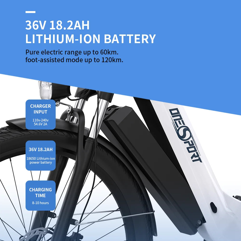 27,5 Zoll 250W 36V 18,2AH City Elektrofahrrad unter 500€