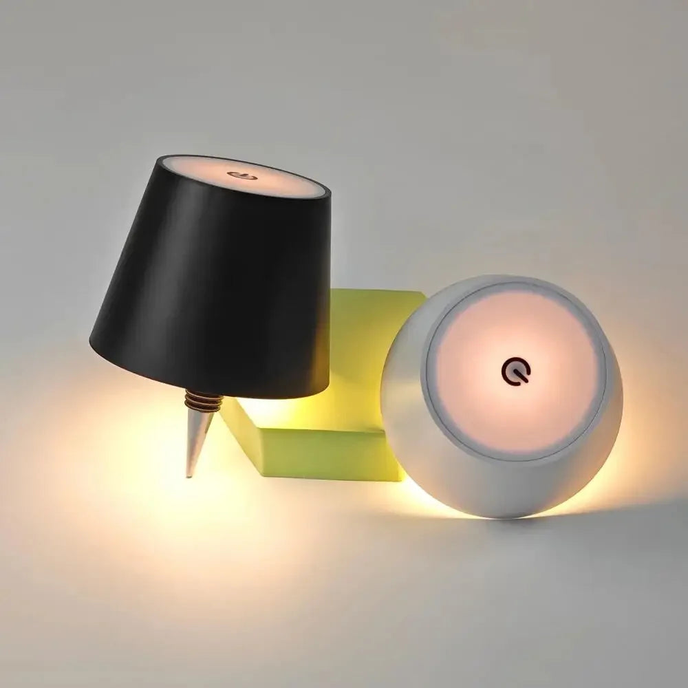 Kabellose Flaschen-Tischlampe, Touch-Steuerung