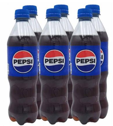 6x Pepsi PET á 0,5L=3L