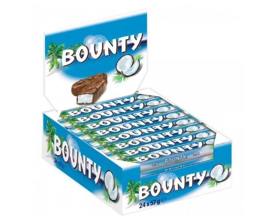 Bounty Doppelriegel Milch 24x 57g=1368g