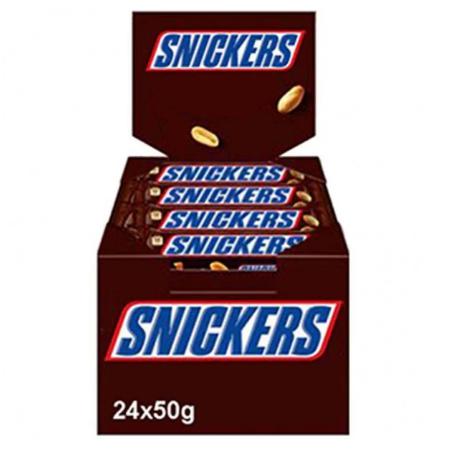 24x Snickers Riegel á 50g=1,2kg