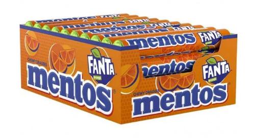 Mentos Kaudragees Fanta 40 Rollen á 37,5g=1500g