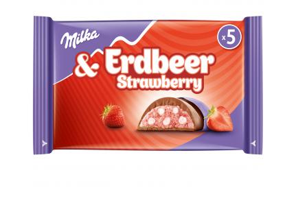 Milka & Erdbeer Schokoriegel 5er 182,5g