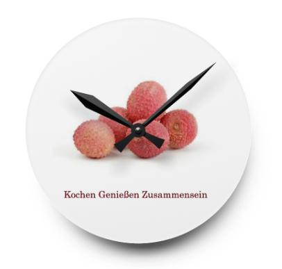 Acryl-Wanduhr zum personalisieren