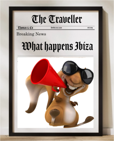 Personalisierbares Poster als Zeitung