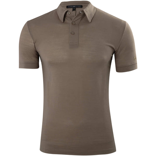 Herren Merino Poloshirt "Falko", Khaki