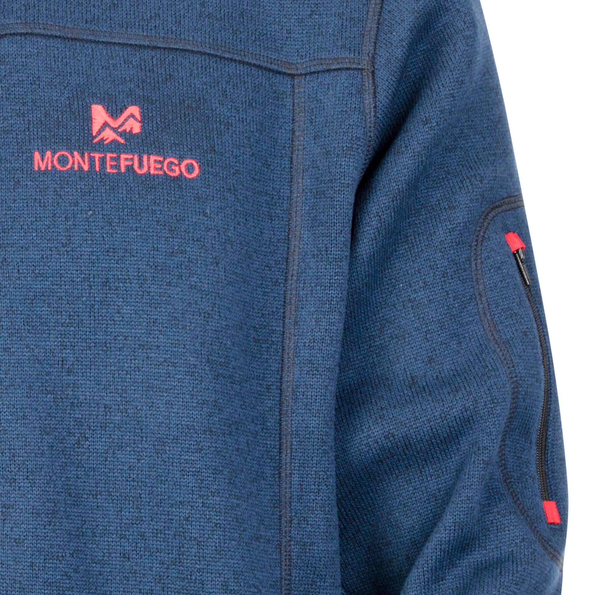 Herren Strickfleece Jacke "Montefuego", Blau